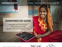 Tablet Screenshot of diamondsdogood.com